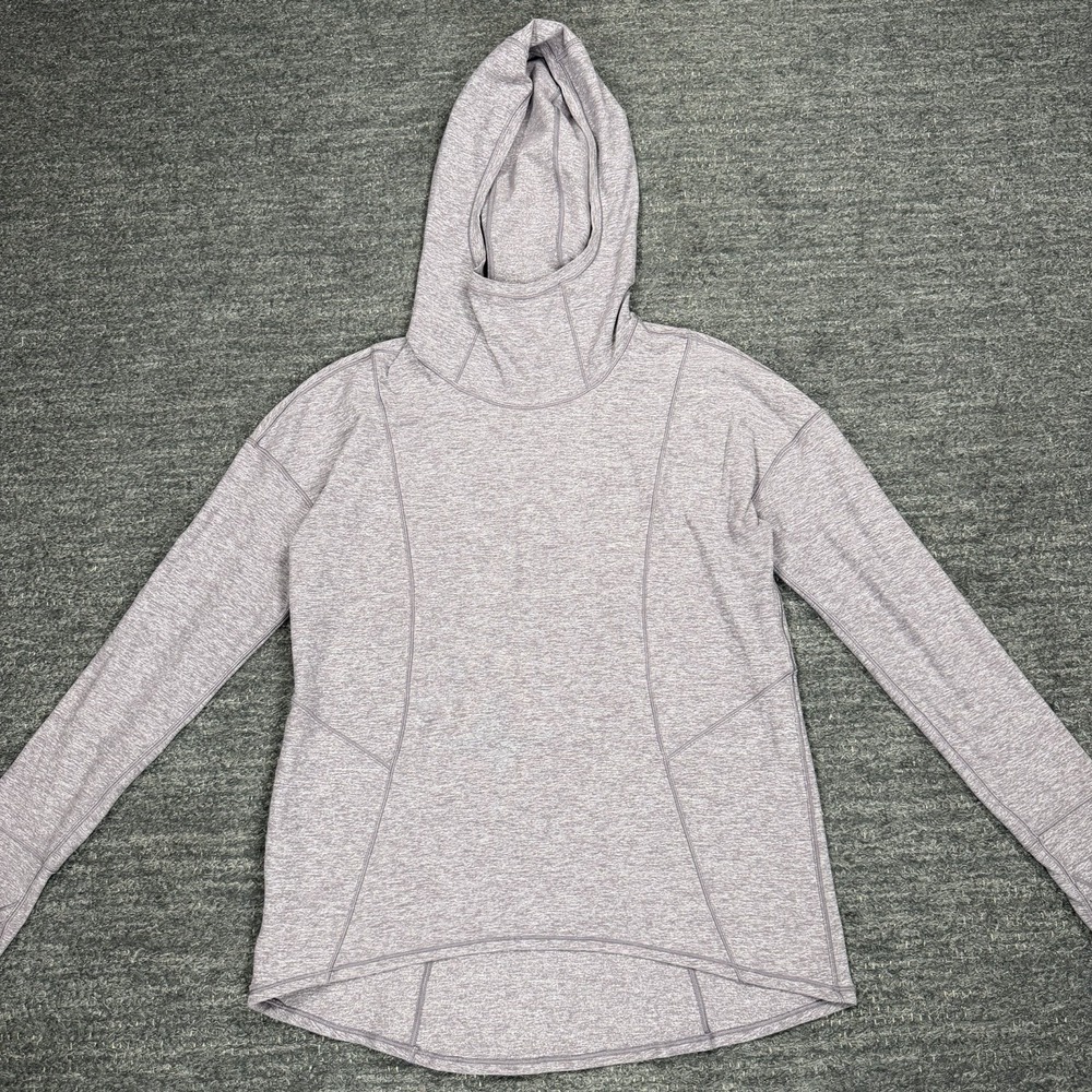Lululemon Ready to Rulu Hoodie Pullover Women Medium Heathered Frosted Mulberry
